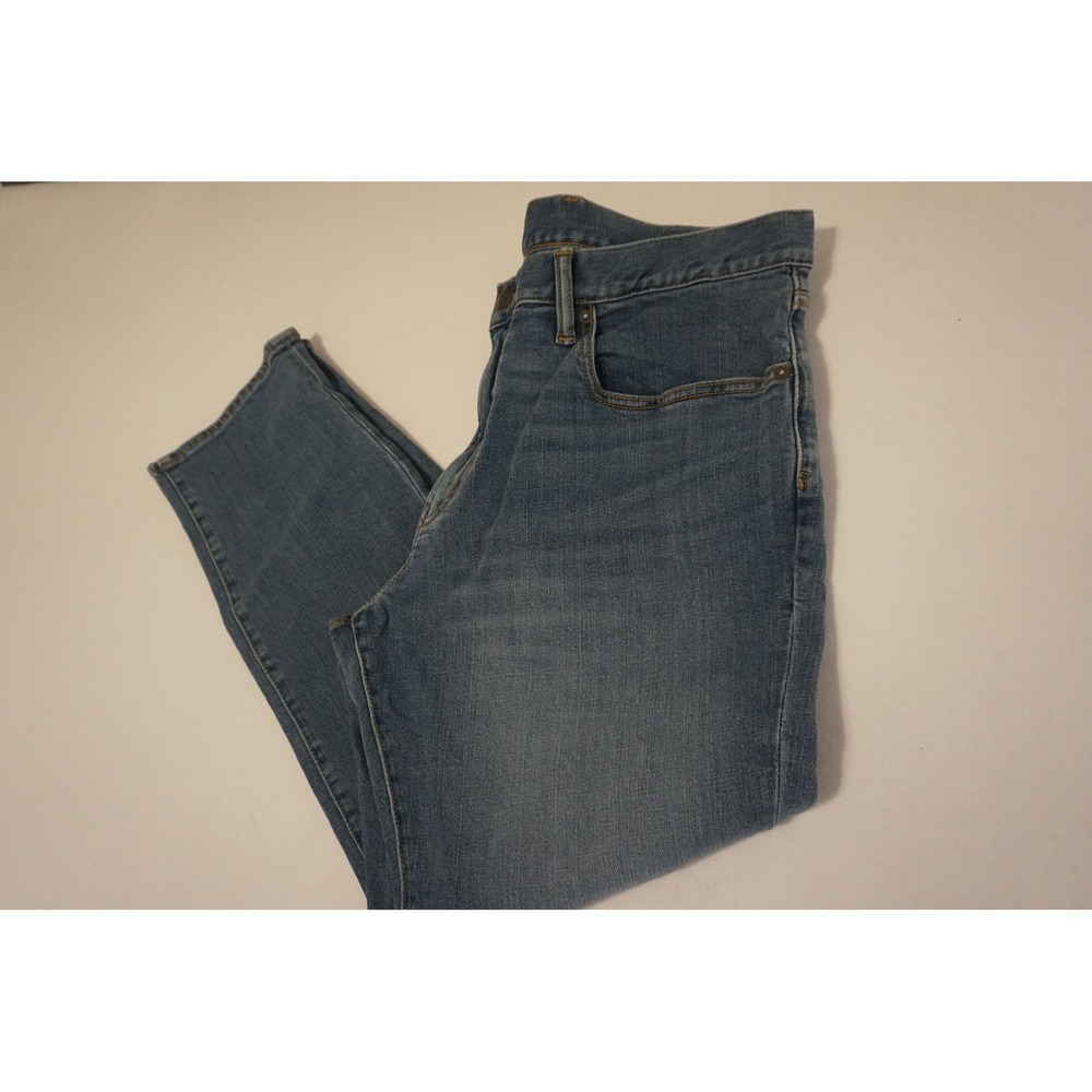 Gap Mens Straight Fit‎ Jeans 38x30 Light Wash Blue Denim Stretch 5-Pocket 2022